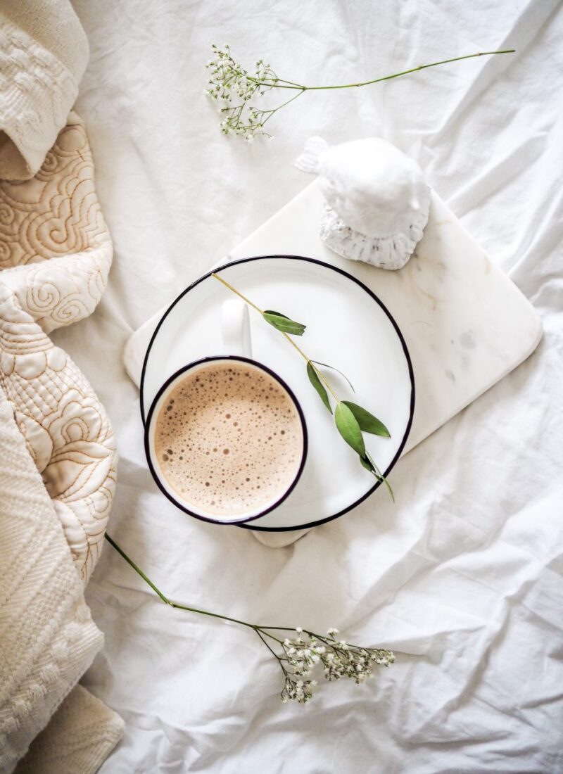 a cozy cup of coffee as self-care